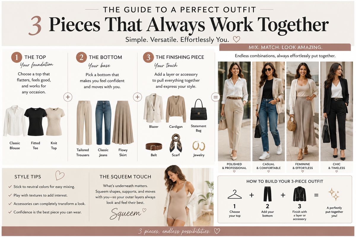 3 Pieces, Endless Outfit Possibilities=