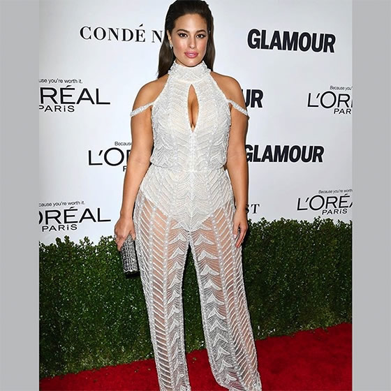 ASHLEY GRAHAM ROCKING THE PERFECT WAIST AT THE GLAMOUR WOMEN OF THE YEAR AWARD